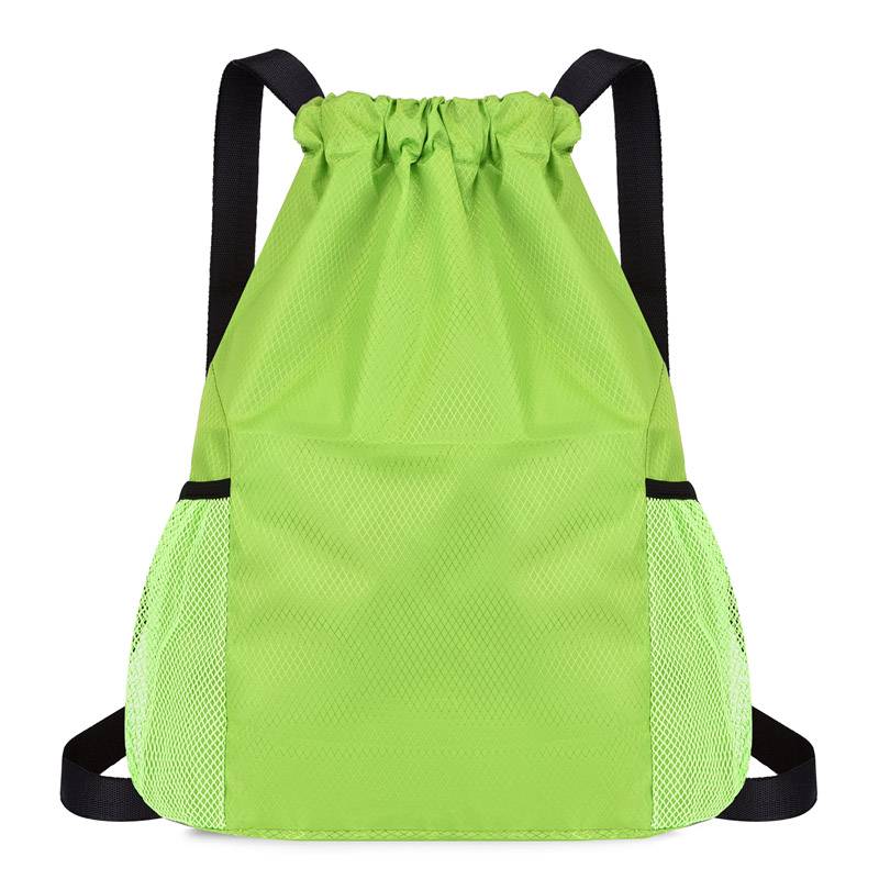 Custom bundle pocket drawing rope Backpack men and women simple lightweight travel backpack large -capacity sports fitness basketball bag