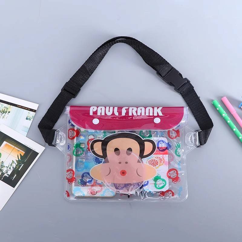 Large mobile phone waterproof bag waist bag cartoon waterproof bag drifting full sealed waterproof bag men and girls universal