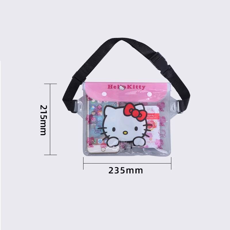 Large mobile phone waterproof bag waist bag cartoon waterproof bag drifting full sealed waterproof bag men and girls universal