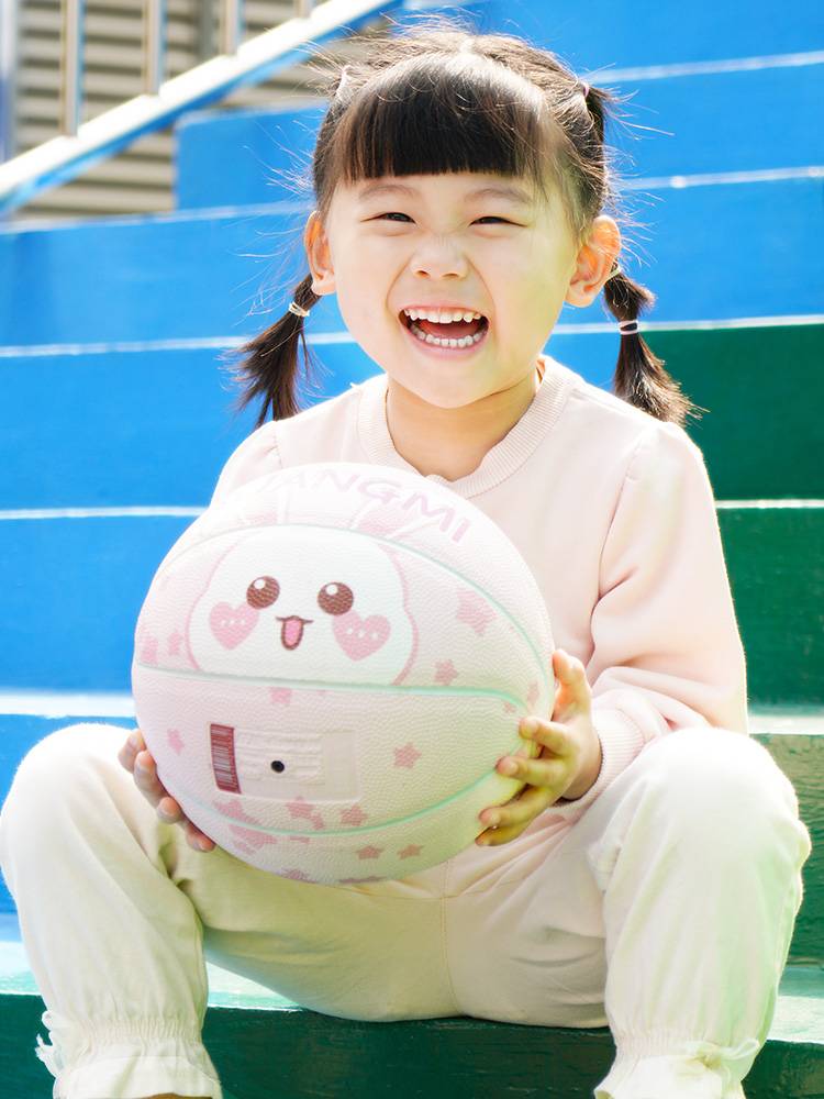 Crazy Rabbit Basketball Children No. 5 Kindergarten Elementary School No. 4 Code Custom Birthday Gift Pink Blue Ball