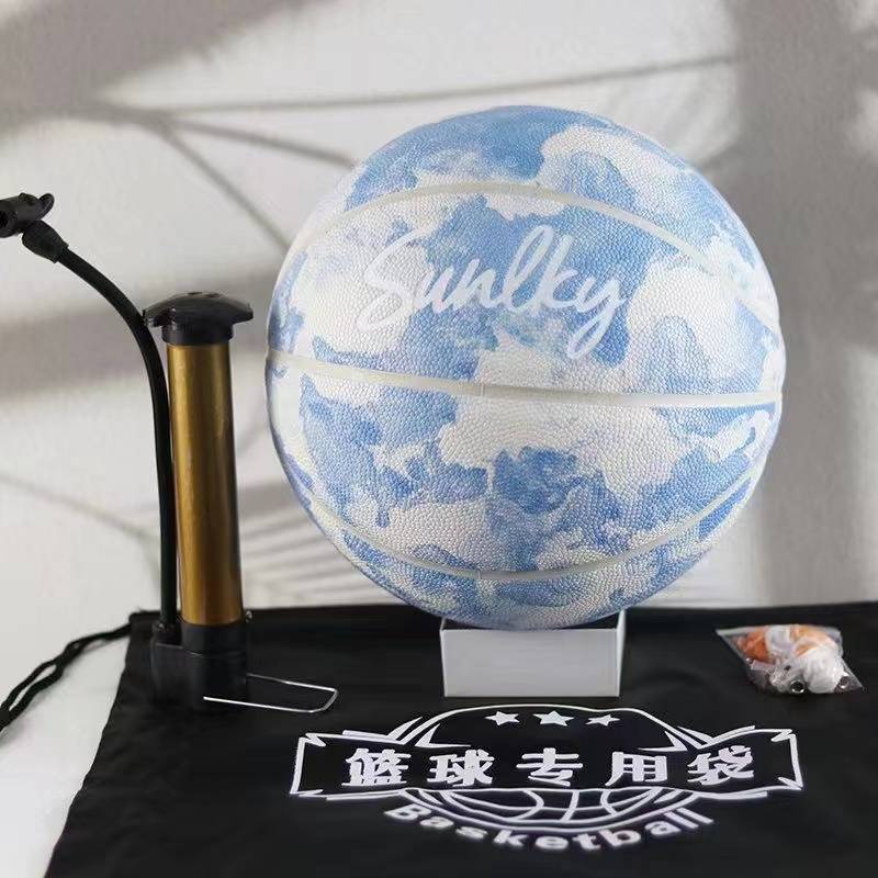Senior High School Entrance Examination Adult No. 7 Pink Butterfly Girls No. 6 Basketball PU, hygroscopic, wear -resistant anti -slip high bomb high bombs training basketball