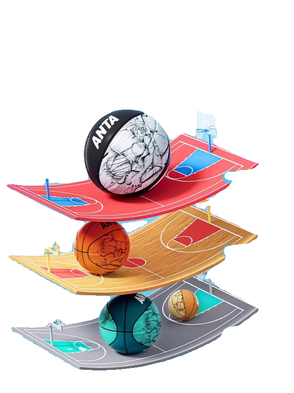 Anta Genuine Children's Basketball No. 5 Kindergarten No. 7 Primary and Middle School Students Training Special Overseas and Outside Blue Ball