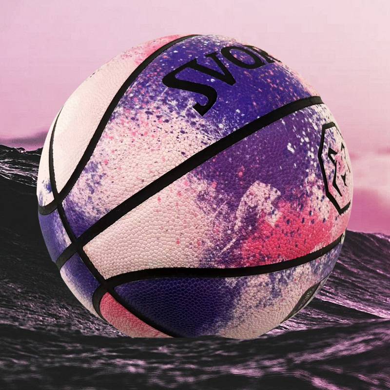 Senior High School Entrance Examination No. 7 No. 5 Basketball Junior High School Student Student Abrasion Soft Skin Lightning Anti -Smooth Children's Blue Ball