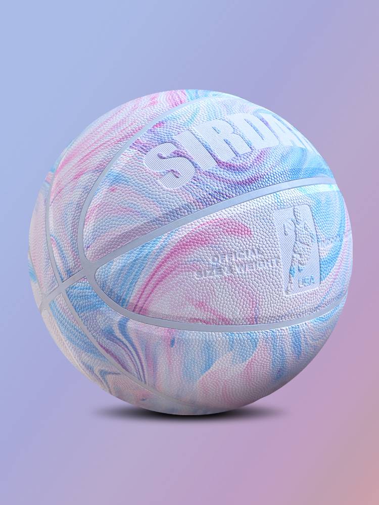 Stabing ້ Basketball No. 7 Outdoor Women No. 6 Primary and Secondary Student Children, Special for Children, No. 5 Pink Blue Ball
