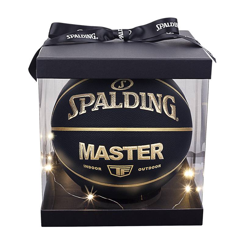 Official flagship store SpalDing official authentic black gold PU standard No. 7 basketball indoor and outdoor universal
