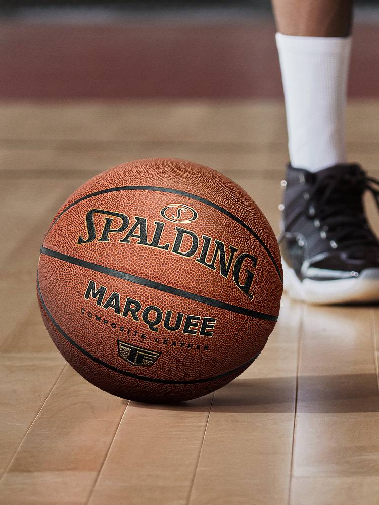 Official flagship store SpalDing official authentic black gold PU standard No. 7 basketball indoor and outdoor universal