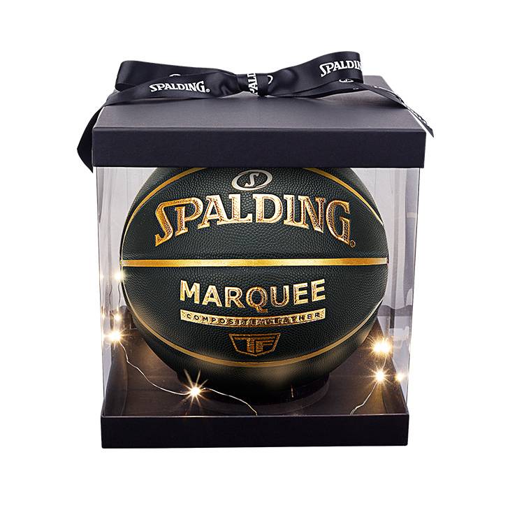 Official flagship store SpalDing official authentic black gold PU standard No. 7 basketball indoor and outdoor universal