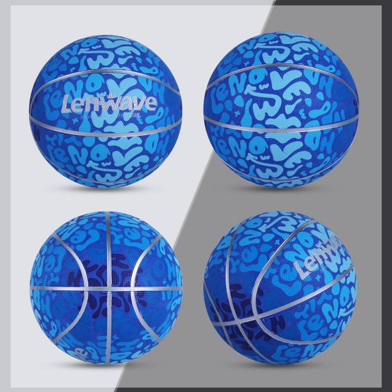 Children's basketball kindergarten Baby primary school students specialty for primary school students No. 3-4-5-6-7 training leather ball No. 5 blue ball