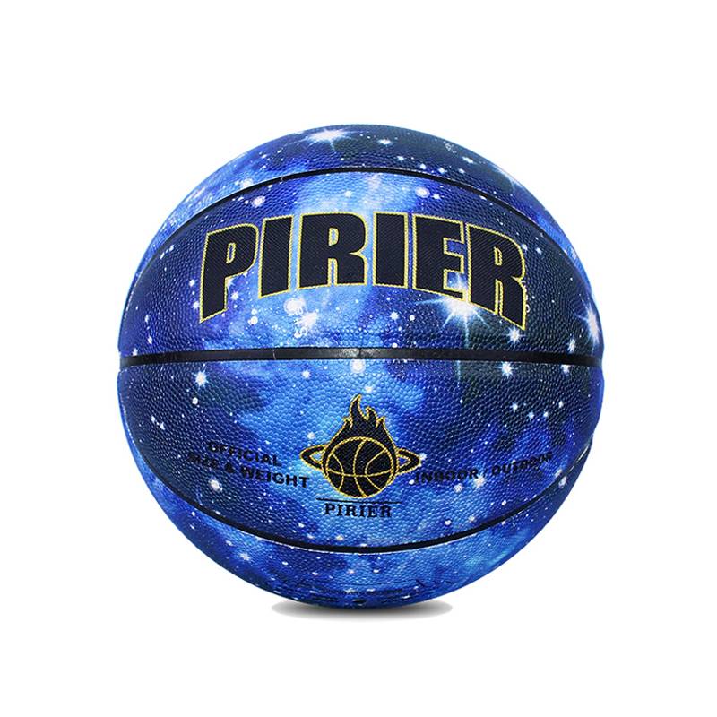 Pirier genuine Starry Sky Personality No. 7 Basketball, wear -resistant, anti -slip, dirty, soft leather hand 5 blue ball