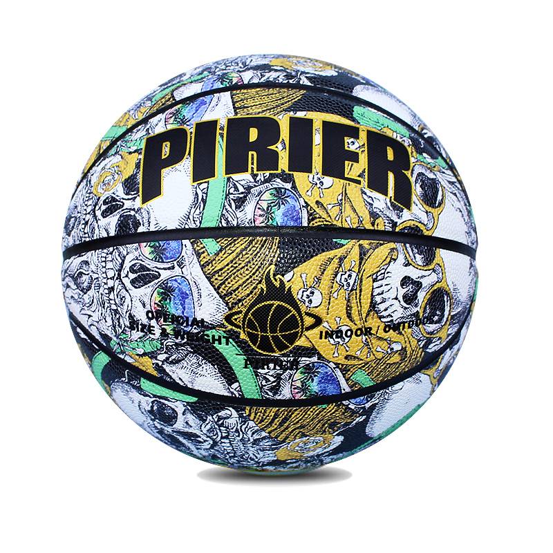 Pirier genuine Starry Sky Personality No. 7 Basketball, wear -resistant, anti -slip, dirty, soft leather hand 5 blue ball