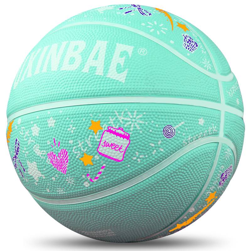 Children's Basketball 3-4-5-7 Elementary and Middle School Students Gift Children Blue Ball Outdoor Indoor feel rubber