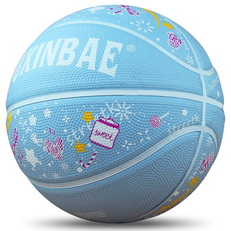 Children's Basketball 3-4-5-7 Elementary and Middle School Students Gift Children Blue Ball Outdoor Indoor feel rubber