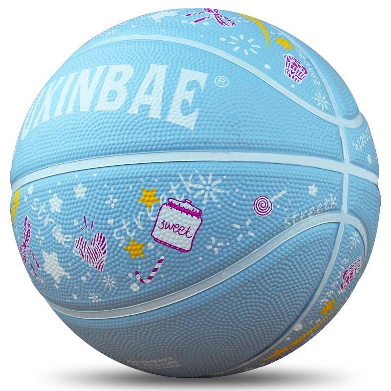 Children's Basketball 3-4-5-7 Elementary and Middle School Students Gift Children Blue Ball Outdoor Indoor feel rubber