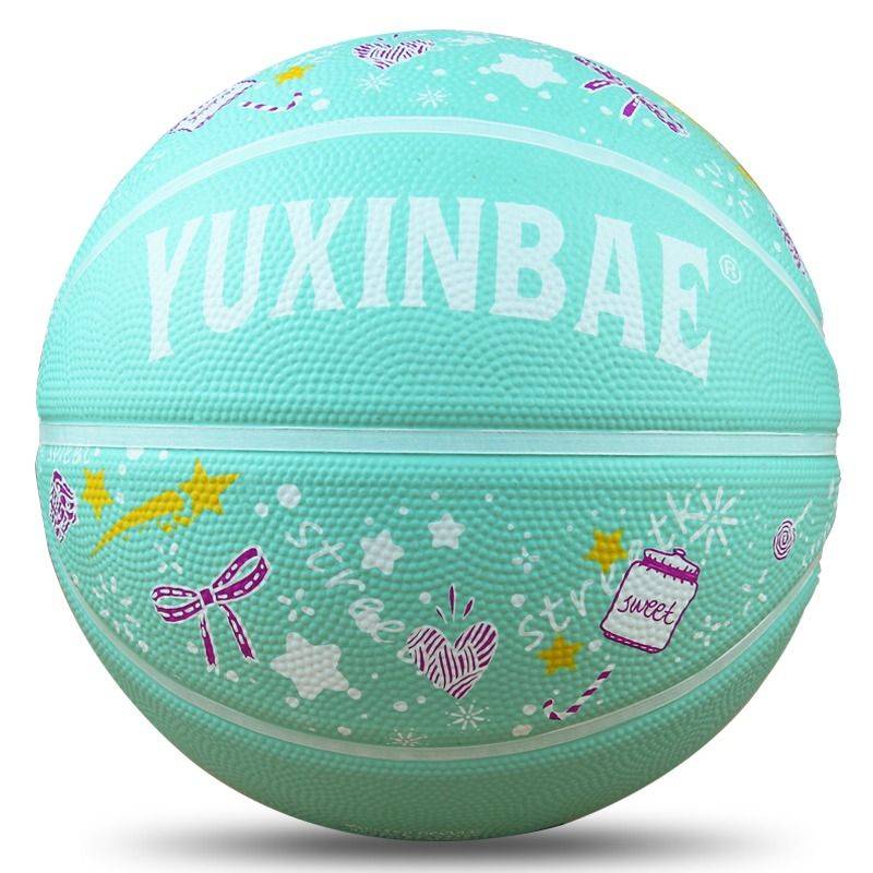 Children's Basketball 3-4-5-7 Elementary and Middle School Students Gift Children Blue Ball Outdoor Indoor feel rubber
