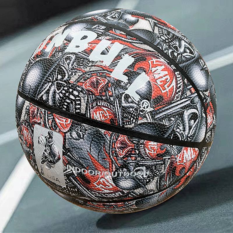 Genuine No. 7 Adult No. 5 Youth Youth Birthday Gift Basketball Primary and Middle School Junior High School Competition Training Blue Ball