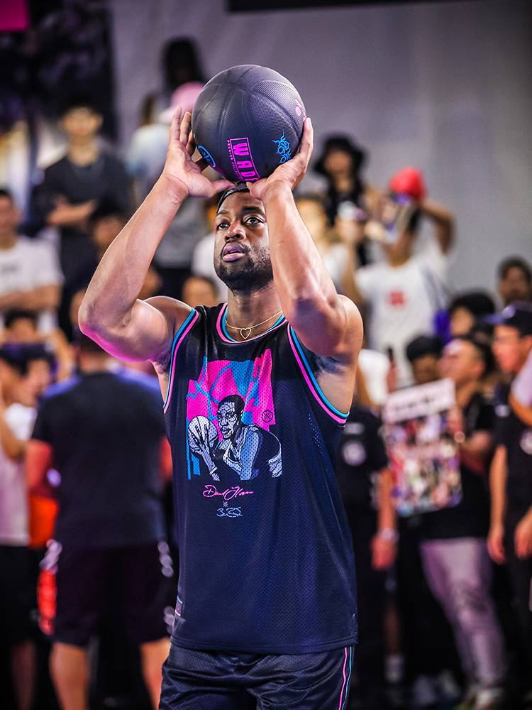 [Wade China Walk] Li Ning Basketball No. 7 lava street blue ball competition training flower ball wear -resistant PU authentic