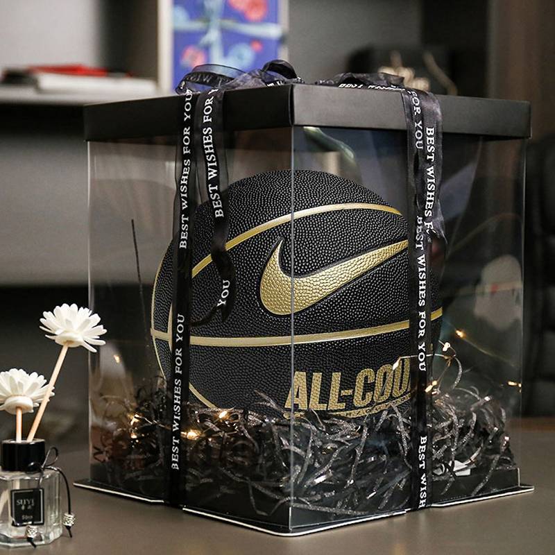 Nike Nike Basketball All-Court Black Gold Series 7 Ball No. 7 Youth Children's indoor and outdoor PU Basketball Gift