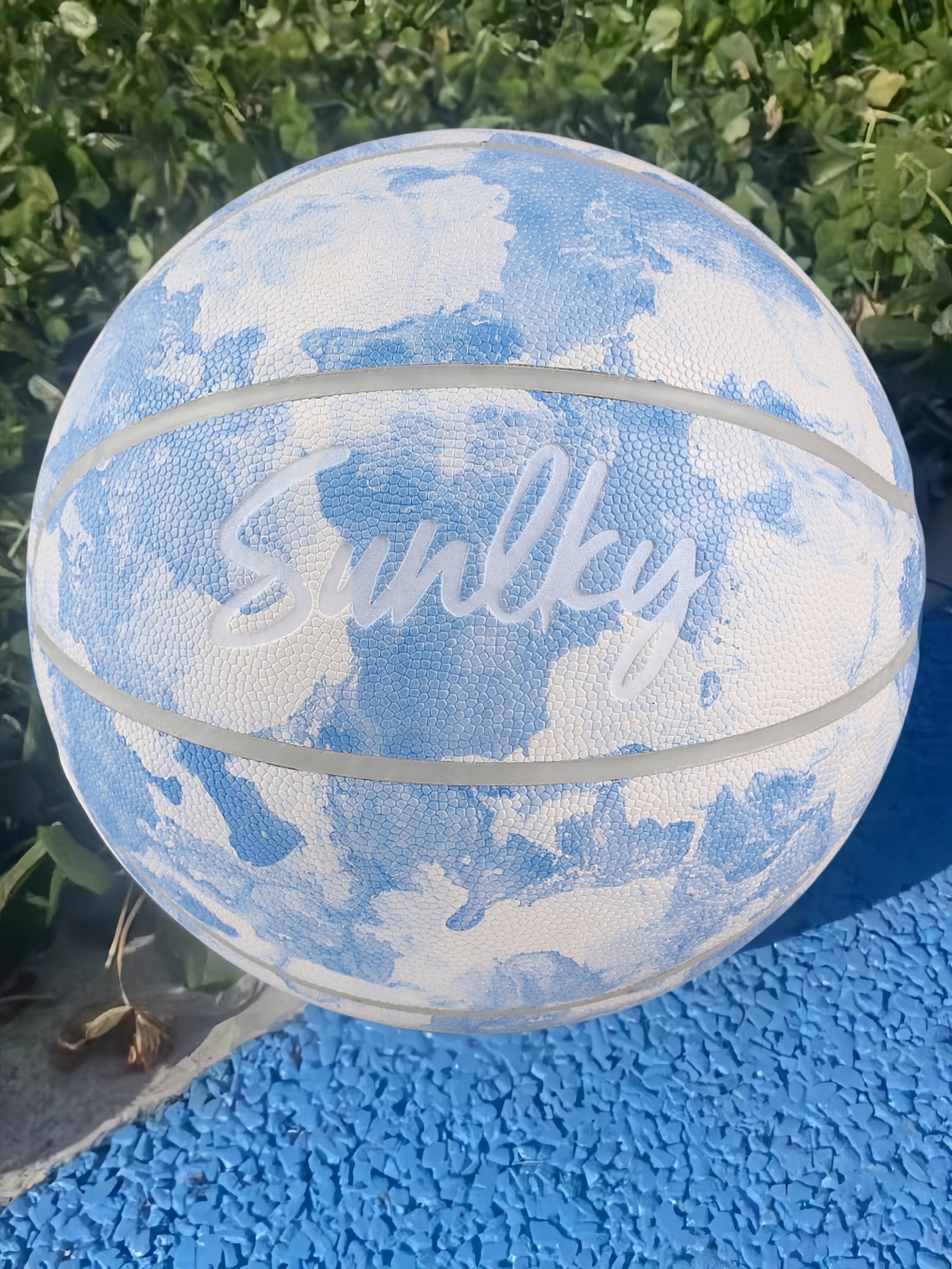 Genuine Basketball Girls Special Entrance Examination 567 No. 567 Elementary School Children's Kindergarten Wet PU Blue Blue