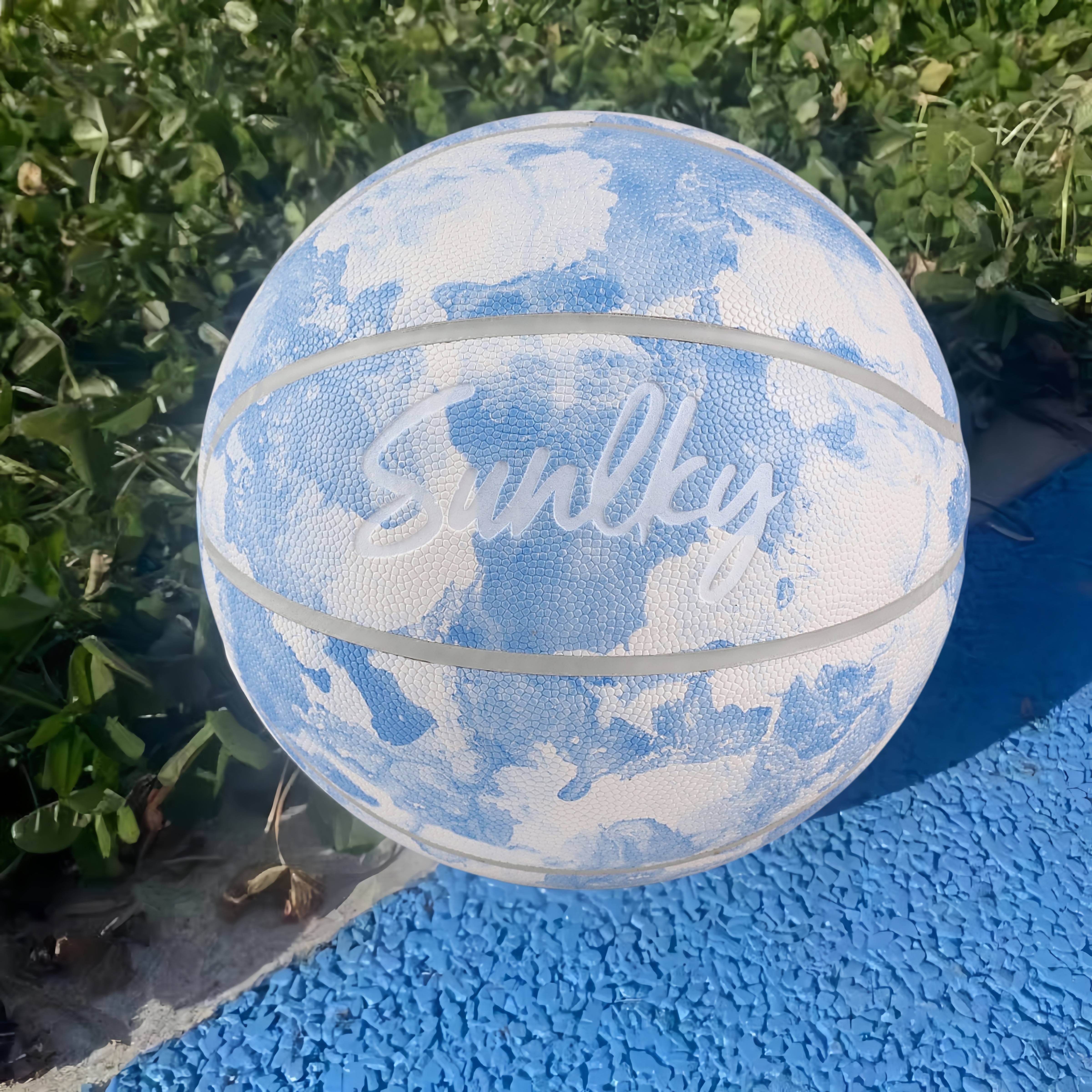 Genuine Basketball Girls Special Entrance Examination 567 No. 567 Elementary School Children's Kindergarten Wet PU Blue Blue