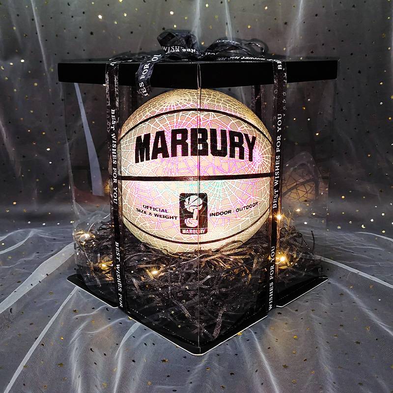 Marbury reflective basketball No. 7 Child No. 5 Night Light Light Limited Edition Blue Ball Gift Entering Girls Give Boyfriend