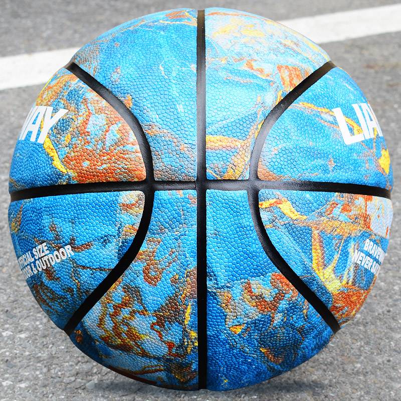 Genuine outdoor wear -resistant cowhide leather fingerprints basketball No. 7 Adult No. 5 Children's Competition Men and Girls Middle School Students