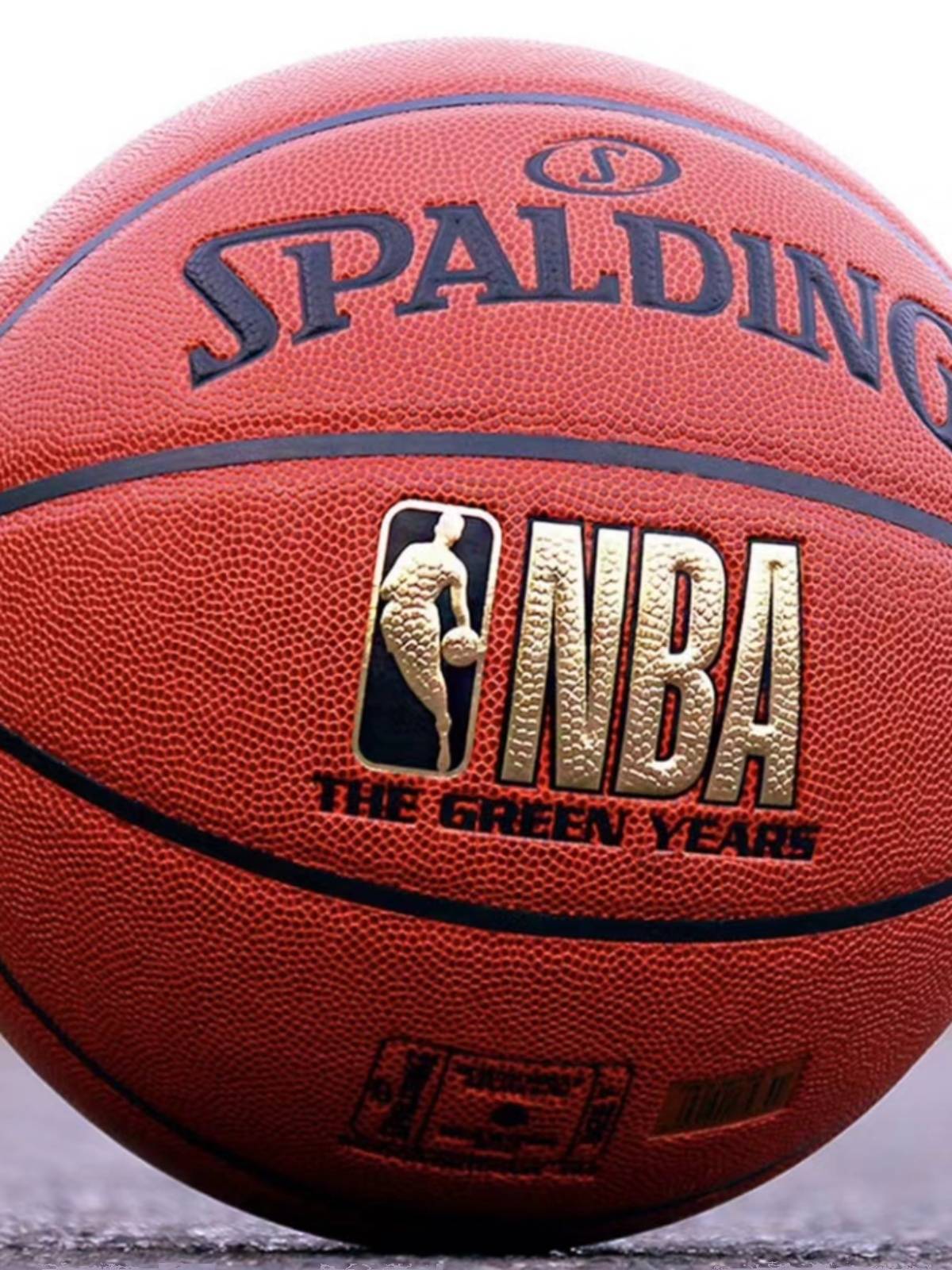 SpalDing Sibbing basketball genuine indoor outdoor wear-resistant soft leather PU cement floor 74-606y