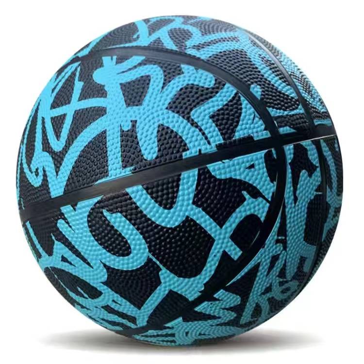 Genuine No. 7 Adult No. 5 Youth Youth No. 3 Children's Basketball Primary and Middle School Junior High School Students Training Blue Ball
