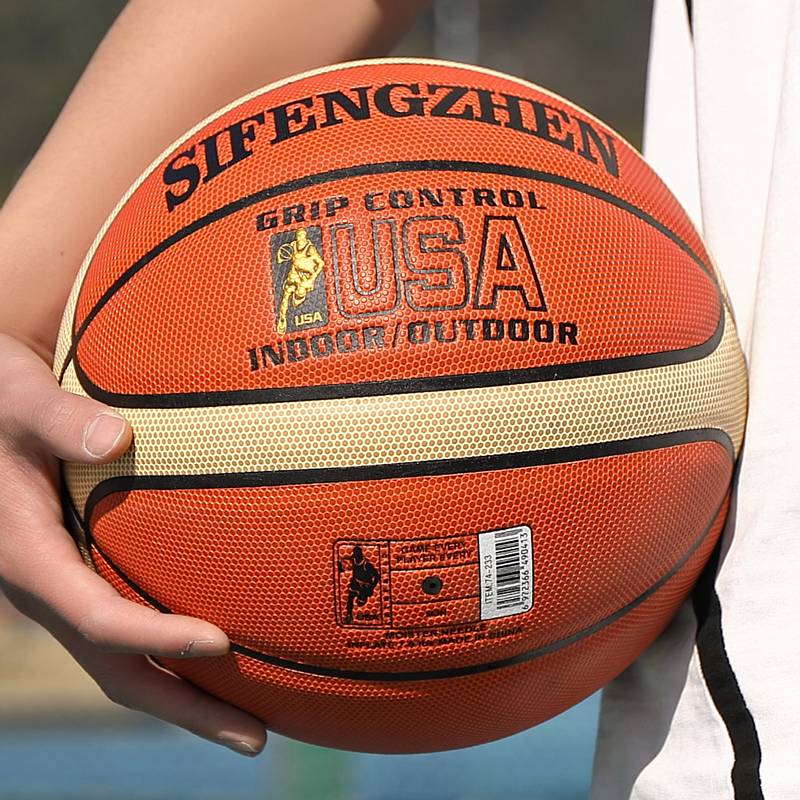 Basketball genuine No. 7 leather feel adult competition indoor and outdoor anti -slip resistance high bombs No. 6 No. 5 children