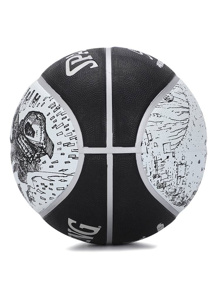 SpalDing Sibbing Basketball Men's official authentic basketball street graffiti sketch No. 7 cement ground basketball
