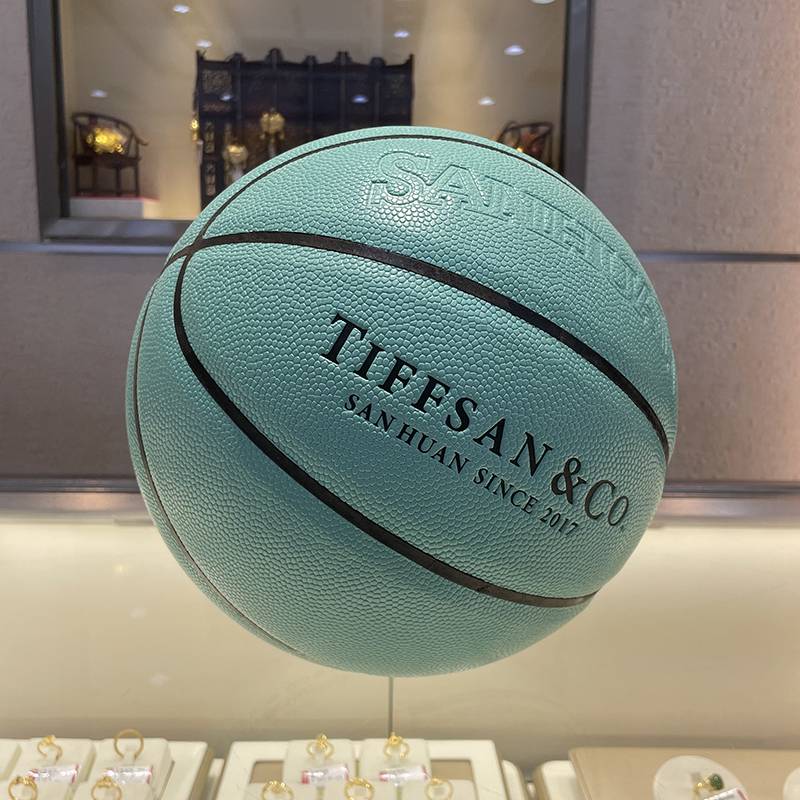 Basketball gift counter genuine blue blue ball gift box packaging No. 4 No. 5 No. 6 No. 5 Children special boys