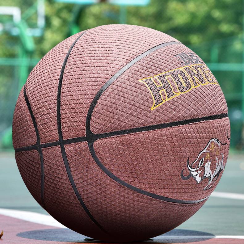 Genuine Hongke Basketball, wear -resistant and rolled cowhide, professional competition, college student outdoor hygroscopic cement floor basketball