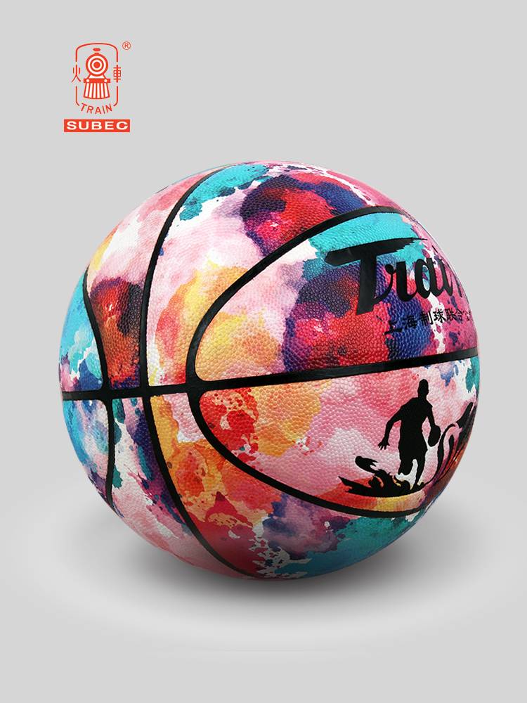Genuine locomotive No. 5 No. 6 Basketball Training Competition Primary School Student Children's Anti -slip and wear -resistant five -blue ball