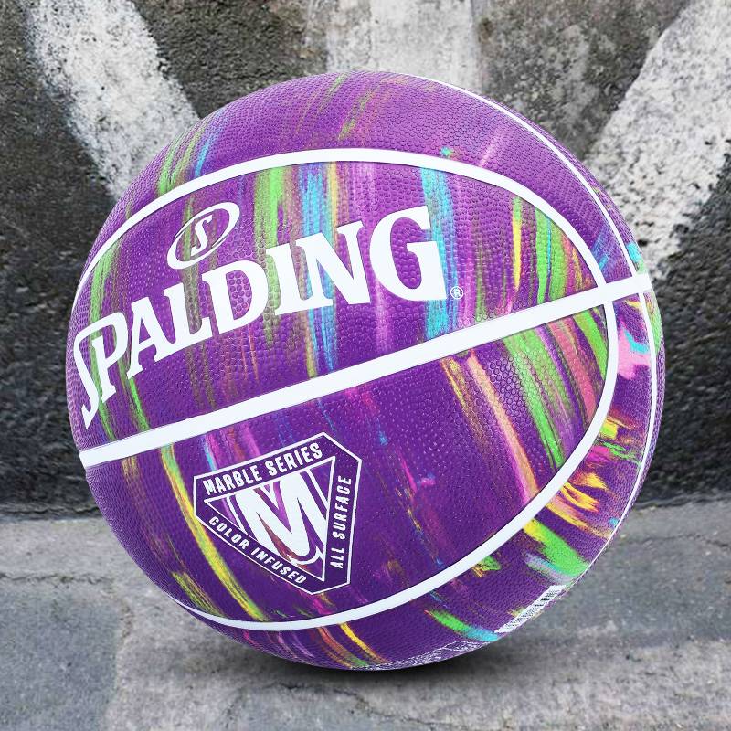 Official flagship store Genuine Sibardine Basketball 2022 New Marble Black No. 7 rubber ball outdoor wear resistance