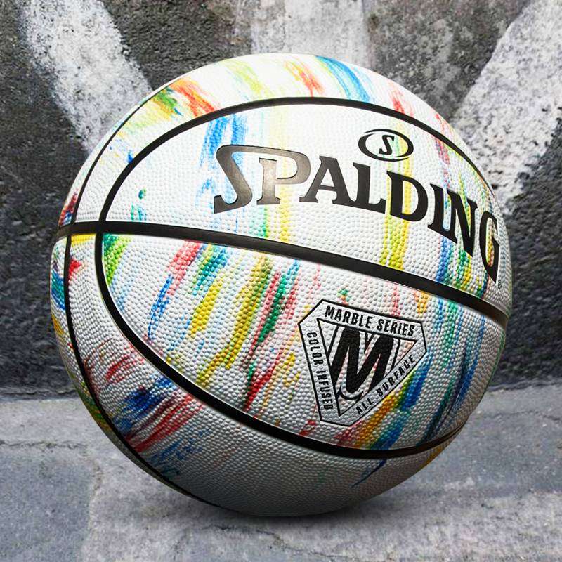 Official flagship store Genuine Sibardine Basketball 2022 New Marble Black No. 7 rubber ball outdoor wear resistance