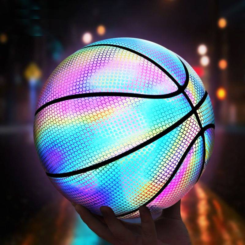 Lighting basketball colorful black technology fluorescence to give her boyfriend birthday gift adult Black Mamba anti -sliding hand 7
