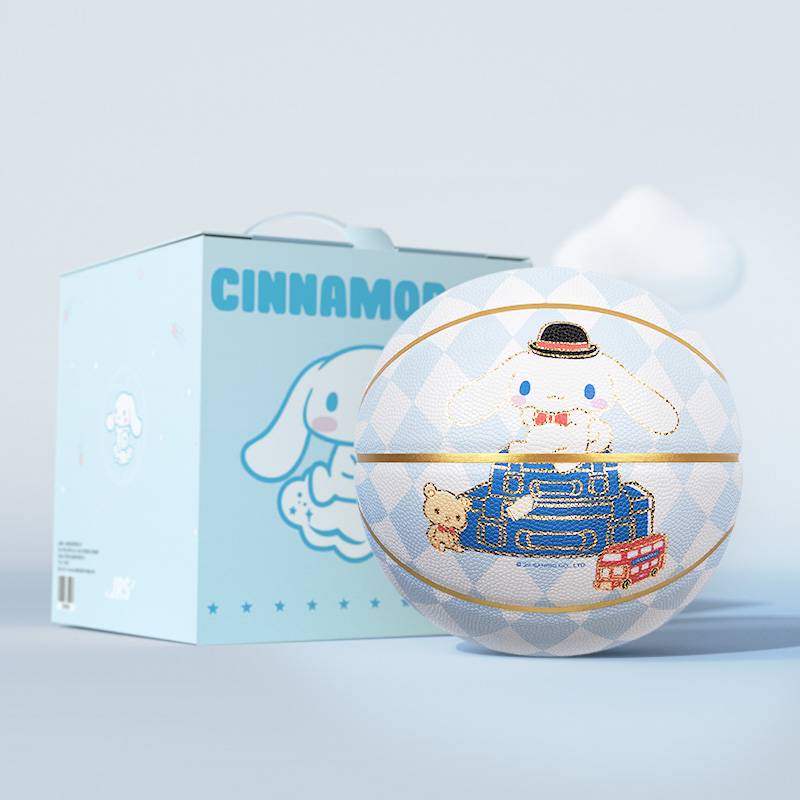 JRS Sanriga Union Kukuomi No. 7 PU blue ball men and women indoor and outdoor rubber basketball genuine children's gift