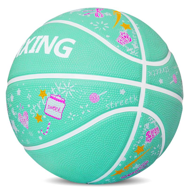 Genuine children's basketball elementary school kindergarten training special girls No. 3-4-5 Blue ball gift ball