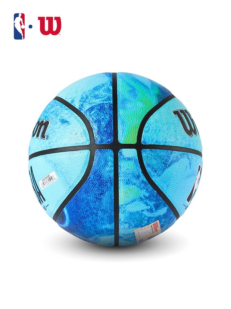 Wilson Wilson NBA co -branded tie -dye basketball No. 7 Earth Marine Elements Indoor and Outside Practice Training