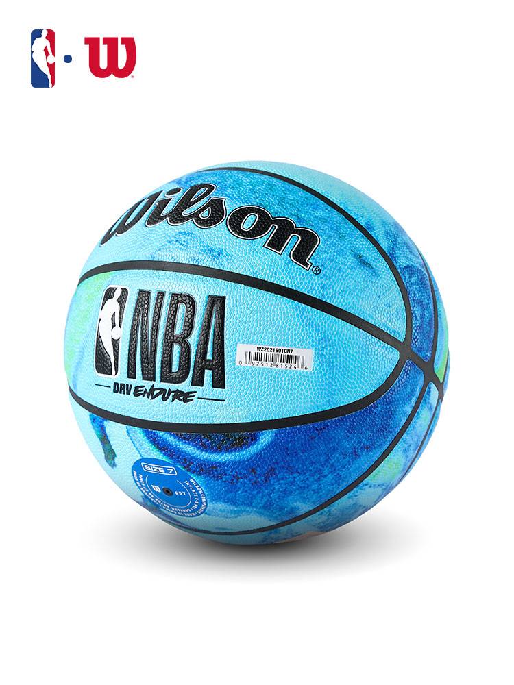 Wilson Wilson NBA co -branded tie -dye basketball No. 7 Earth Marine Elements Indoor and Outside Practice Training