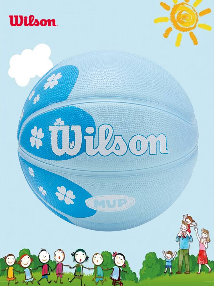 Wilson Wilsheng Basketball Blue Love Outblowing Standard Standard Ball No. 5 Children's Primary School Student Special