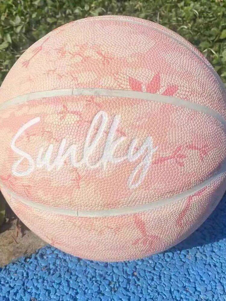Basketball genuine No. 6-7 PU indoor and outdoor cement ground wear-resistant youth girl gift national tide NBA blue ball