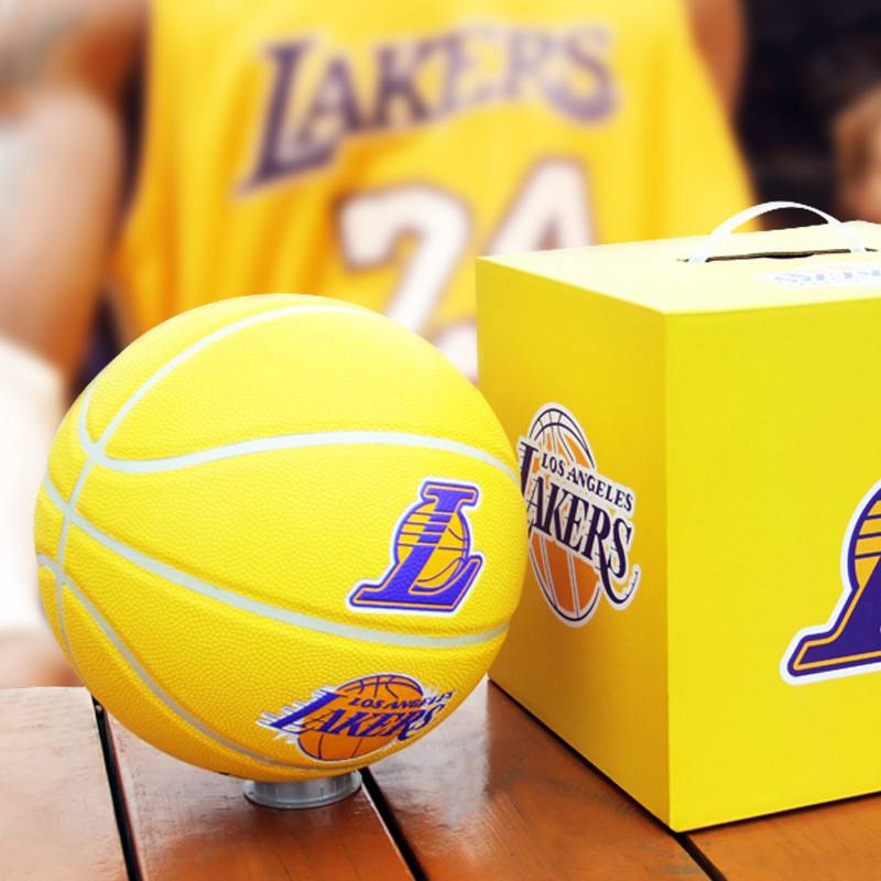 Basketball gift counter genuine blue blue ball gift box packaging No. 4 No. 5 No. 6 No. 5 Children special boys