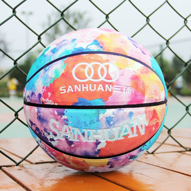 Basketball gift counter genuine blue blue ball gift box packaging No. 4 No. 5 No. 6 No. 5 Children special boys
