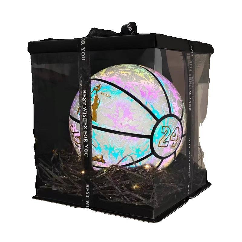 Sibbingkobi Nights No. 7 Basketball Birthday Gift Box Children 5 Ball Blue Ball No. 6 indoor standard