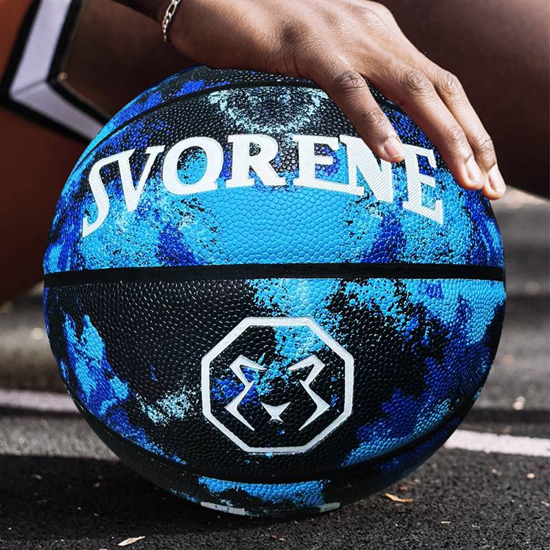Entrance Examination No. 5 No. 6, wear -resistant anti -skid basketball junior high school children No. 6 7 primary school men and women graffiti blue ball