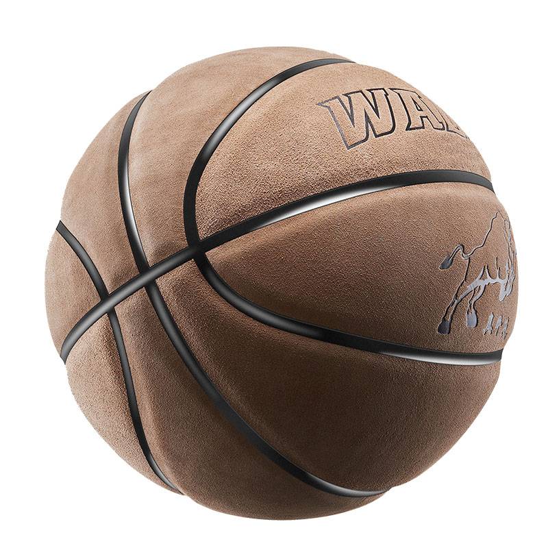 Wade Wade leather hand feel cowhide basketball genuine No. 7 wear -resistant rolling adult competition blue ball outdoor students 5