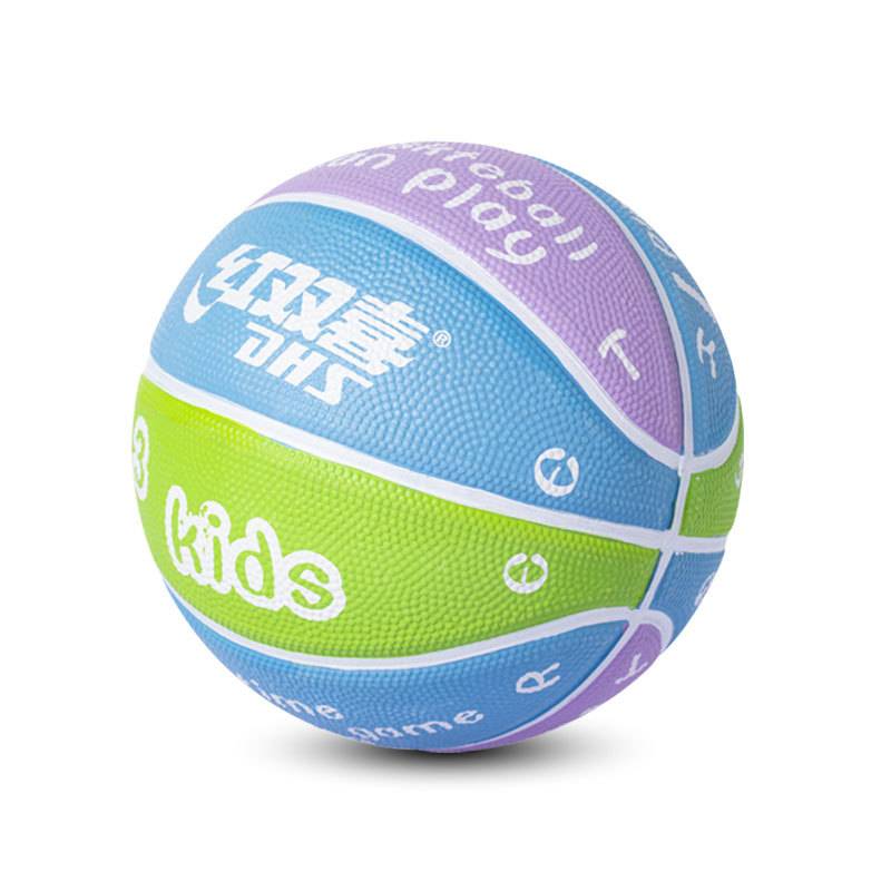 Red Shuangxi/DHS Children's Kindergarten is made of No. 3 Rubber Basketball FB300-12 Children's Outblowing Rubber Material