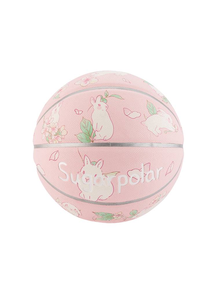 Sugarpolar cute peach blossom rabbit gift female pink children and elementary school children basketball blue No. 6 5 5