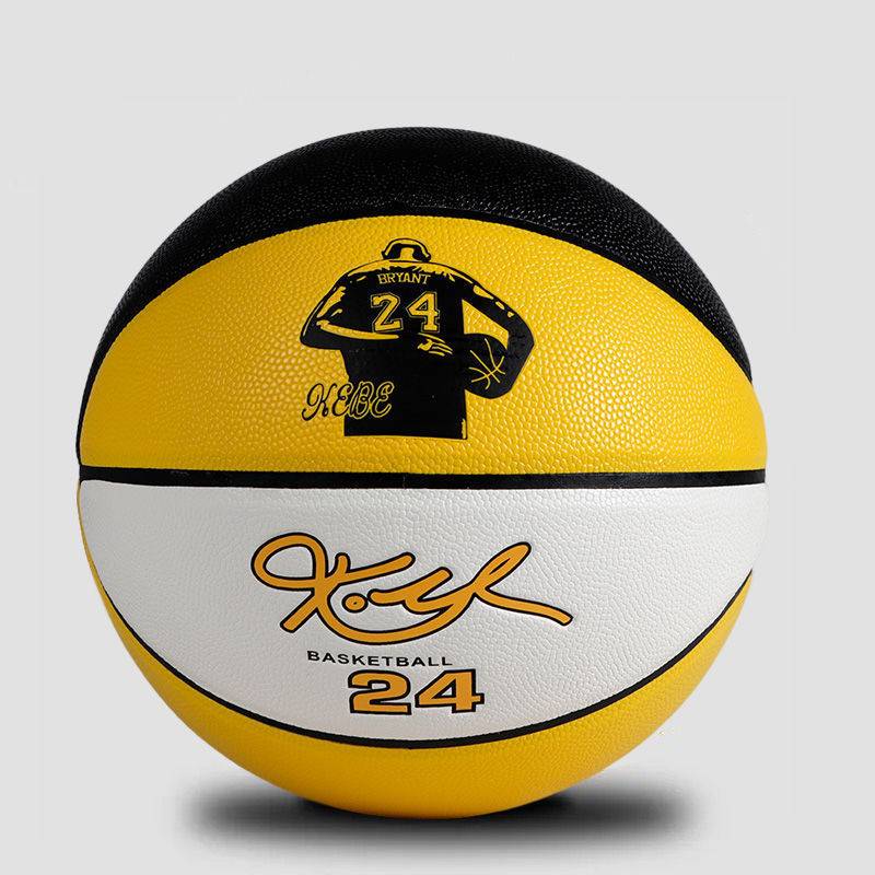 Black Mambarobby Memorial 7/7 adult basketball indoor and outdoor abrasion -resistant soft leather high -primary school student competition