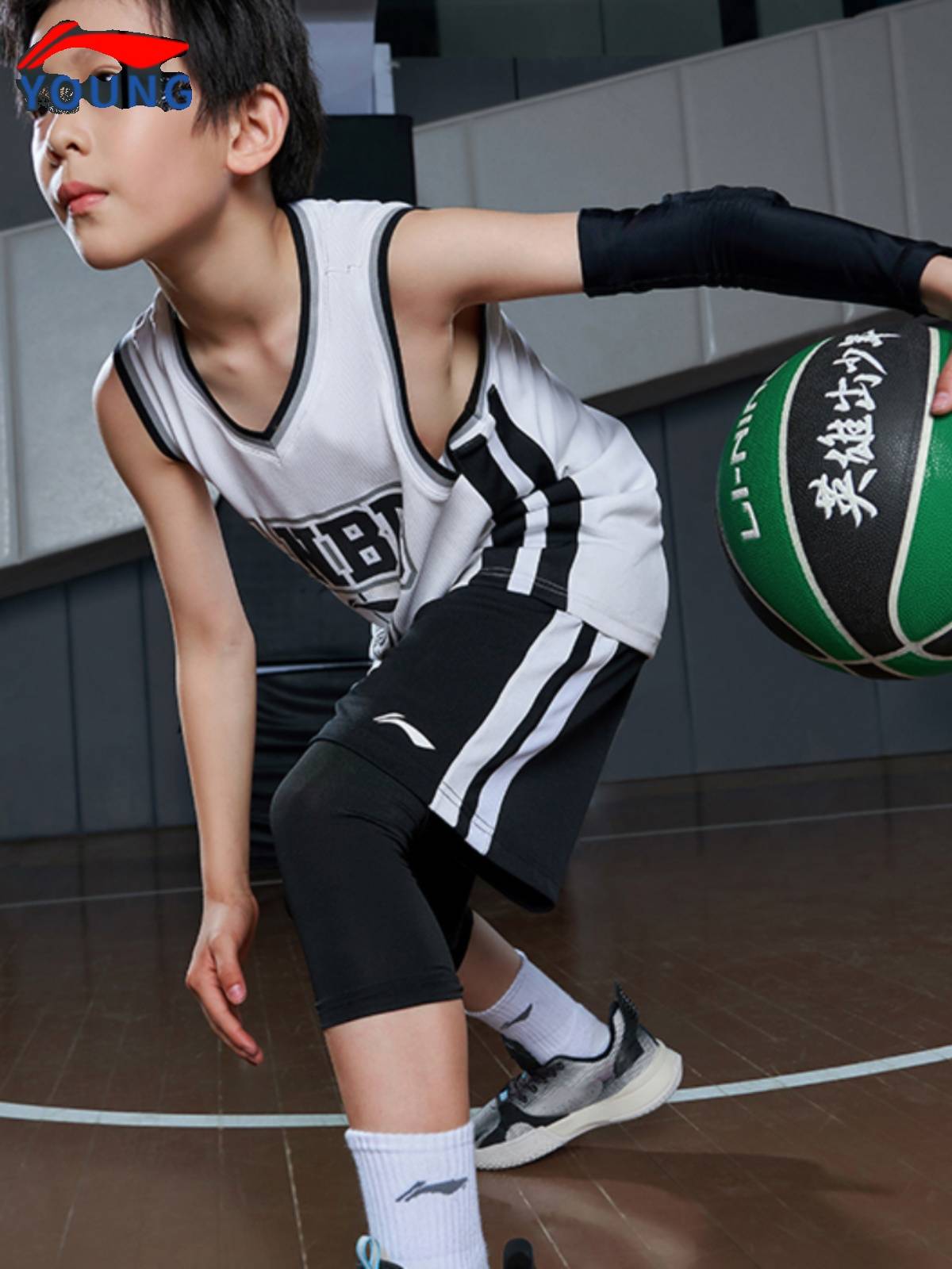 Li Ning Basketball Men's Great Big Big Big Girls Indoor and Outside GED -resistant adolescents No. 6 Basketball